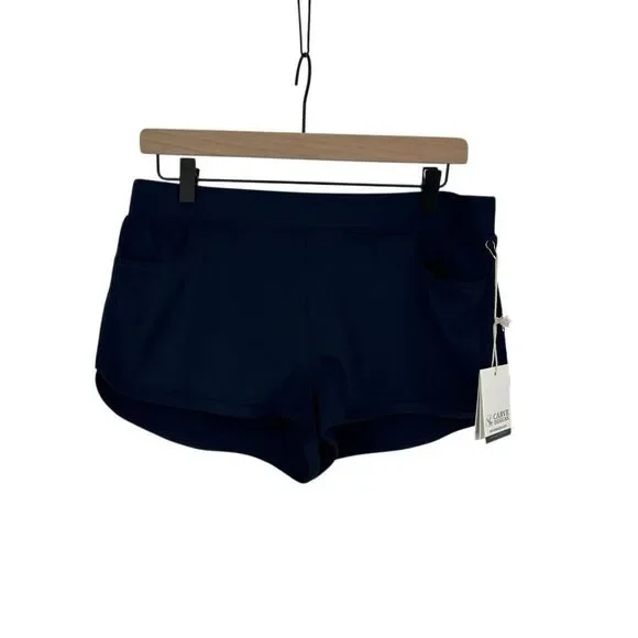Carve Designs Lorenzo Swim Shorts Medium Navy Blue Bottoms Summer UPF NWT #h - Picture 2 of 10